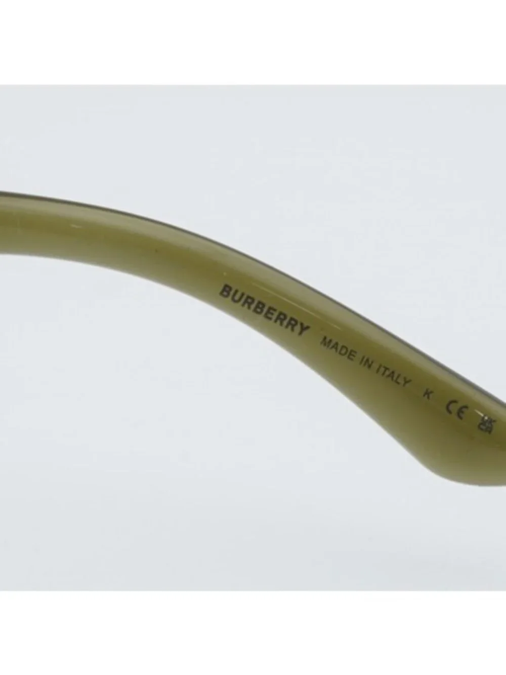 Burberry BE4291 42687 Sunglasses Green Shield Frame, Grey Lenses
